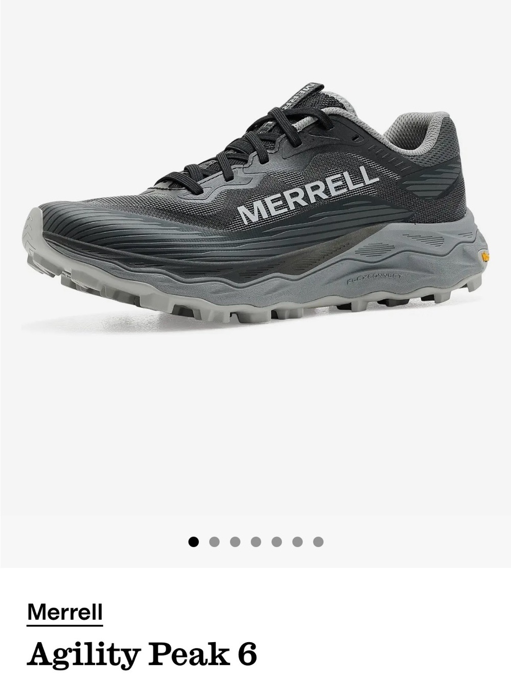 Women’s Merrell Agility Peak 6 trail shoe, 8.5
